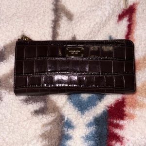 Brown leather Michael kors wallet